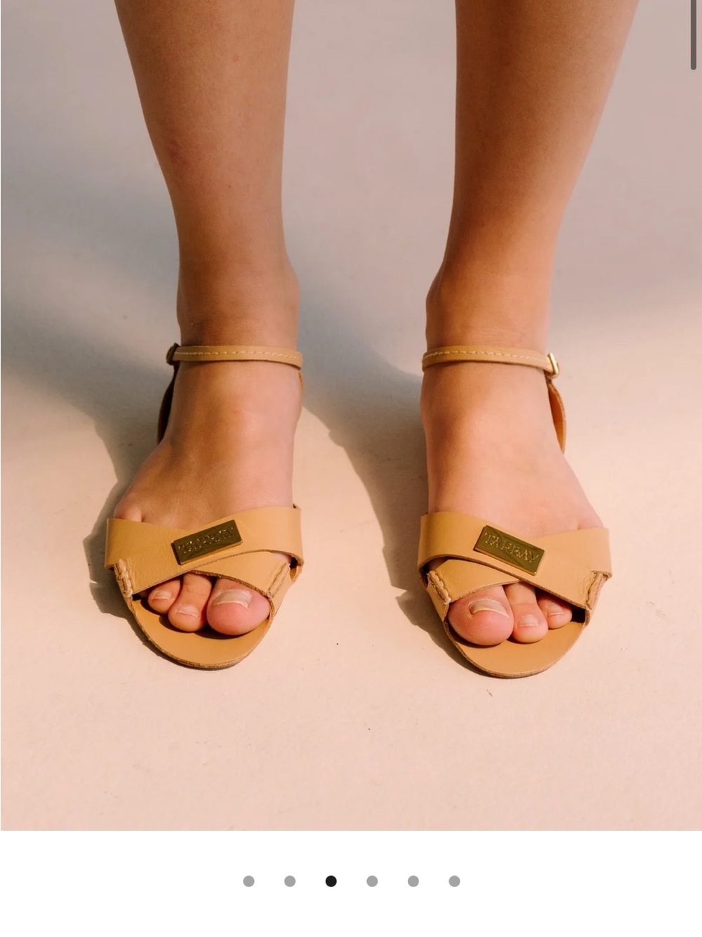 Women’s Ankle-Strap Sandals in Beige Tan